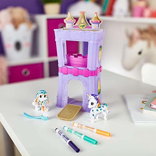 Crayola Scribble Scrubbie Peculiar Pets, Palace Playset with Yeti & Unicorn Toys, Kids Gifts for Girls & Boys, Ages 3, 4, 5, 9 - image 7