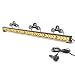 SmallfatW 32 Inch 28 LED Strobe Light Bar Car Truck Hazard Emergency Warning Windshield Flash Light Bar with Cigar Lighter and Suction Cups (Amber)