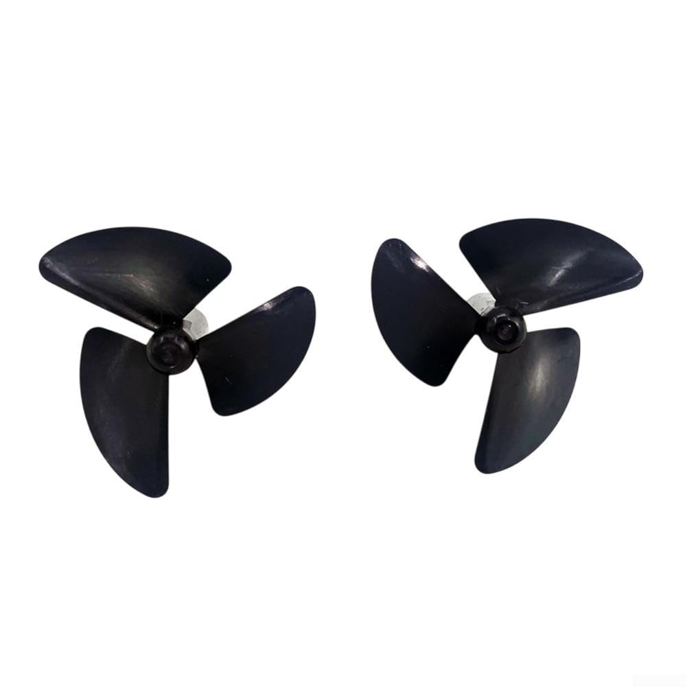 3-Blade 38mm RC Boat Propeller Set with Left and Right Rotation Options 2.2mm Hub Hole for 2.3mm Motor Shaft RC Boats