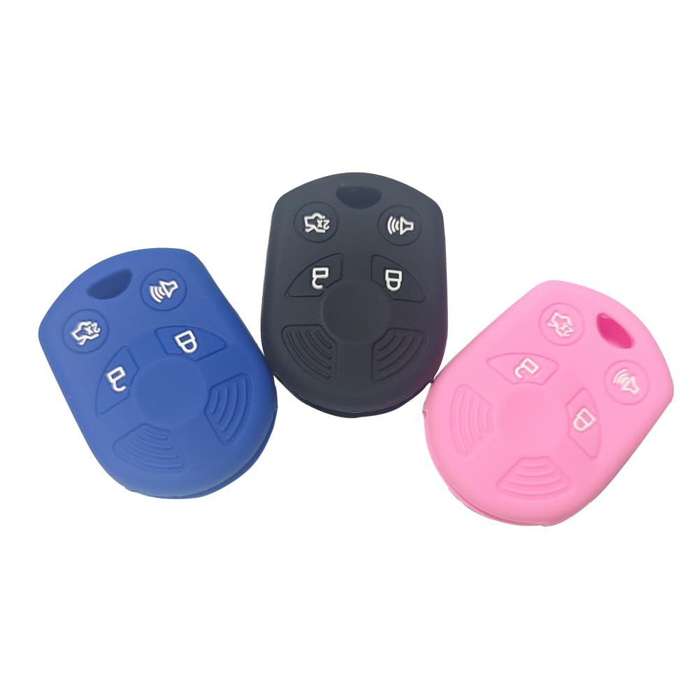 Silicone Key Fob Cover For Ford Fusion & More – Protective Case For 2003–2016 Ford, Lincoln, Mercury Remotes, 4-Button