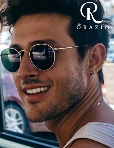 ORAIZO 12Pairs 316L Surgical Stainless Steel Small Hoop Earrings for Men Women Hypoallergenic Huggie Hoops Cartilage Helix Tragus Lobes Hinged Sleeper Hoop Earrings Set 18G 6mm/8mm/10mm/12mm/14mm3