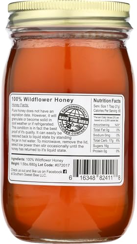 Southern Sweet Bee Miel Wild Flower 24 Ounce miniatura 2