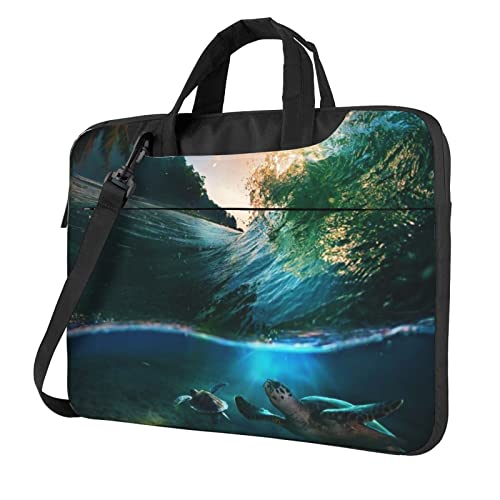 Sac à bandoulière étanche pour ordinateur portable motif palmier housse PC