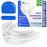 Kaitse Anti Grinding Guard: Mouth Guard for Grinding Teeth at Night for Sleeping -Personalized Fit Night Guards - Food-Grade Eva Foam (Transparent)