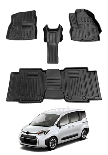 トヨタ との互換性あり シエンタ 10系 MXPC10G MXPL10G MXPL15G 3D フロアマット 立体カーマット TPE素材 滑り止め 防汚 耐摩耗 防水 車内アクセサリー 4Pセット2022年8月〜現行 5人乗り 4ピース