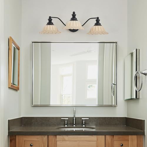 Image of XIEDUN Black Bathroom Vanity Light 3 Light