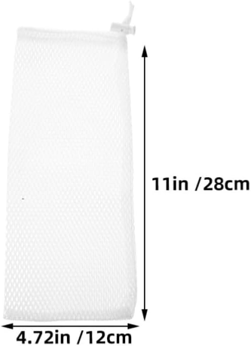 Kichvoe 4pcs White Polyester Finch Feeding Socks for Outdoor Garden Birds with Easy Hanging and Windproof Closure Mesh Bird Feeders for Small and Finches image 2