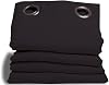 moondream HM6902047 Noise insulationBlackoutThermal Curtain 145 x 260 cm Cotton, Cotton, black,40cm x 27cm x 13cm