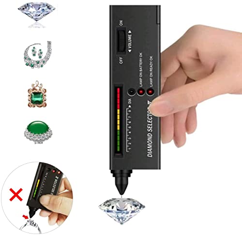 Uver B-DJ-4-98-HY-GH6 Diamond Tester Pen, High Accuracy Jewelry Diamond Tester＋200G/0.01G Mini Jewelry Scale＋60X Mini Led Magnifying thumb #7