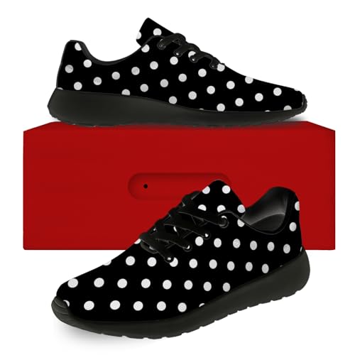 Women's Polka Dot Shoes Running Tennis Shoes Fashion Sneakers2