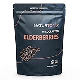 Dried Elderberries | 100% Natural European Whole Wild Crafted Elder Berry (Sambucus nigra) 1 Pound Resealable Pouch