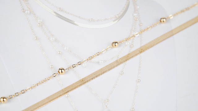★PEARLY MORE★ Bold Layered Chain Necklace 19-21