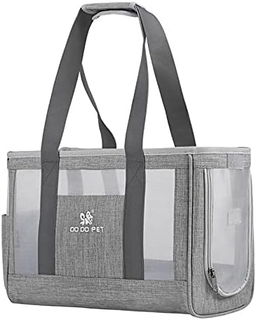 Cat Carrier Pet Carrier, Pet Handbag Shoulder Bag Portable Soft-Sided Pet Bag, Breathable Mesh Dog Carrier, Collapsible Pet Cage for Plane Car Train Travel Best for Small to Medium Cat and Small Dog