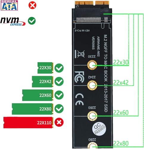 Adaptateur SSD M.2 NVMe MacBook Air conception haute précision - 3
