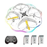 Mini drones para crianças, 3D, flips, várias luzes, drone RC, luz de seta, pequeno, quadricóptero de controle remoto de 2,4 GHz para iniciantes