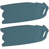 Avejjbaey 2PCS Wäsche Waschbrett, große Waschflächen, rutschfestes Handwaschbrett aus Kunststoff, für Zuhause, Kleidung, Reinigung, unverzichtbares Haushaltswaschbrett