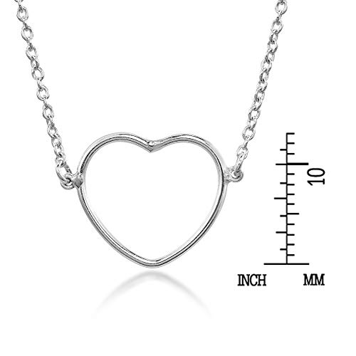 Collier cœur argent 925 ajustable pour éviter les problèmes de taille de cou