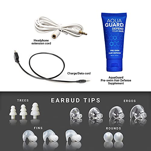 Waterproof Delphin v1.0 Smart Player Bundle for Swimming - Compatible with Audible, Spotify, and More! (8GB, Swimbuds Sport) - Image 7