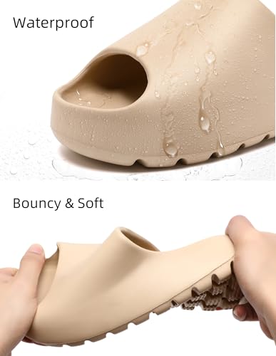 Image of Cloud Slides for Women Men, Unisex Recovery House Slides Indoor Outdoor, Waterproof Shower Shoes for Bathroom, Womens Mens Walking Sandals Comfortable