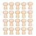 Garosa 20PCS Piolo di Legno Non finito Bambole Corpi Testa di Fungo per Decorazioni Fai da Te Arti e Mestieri Torniture in Legno di Betulla e Acero