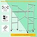 Scaffolding Work Platform, Rolling Scaffolding with Wheels, Scaffold for Building Construction, Interior Painting, Home Improvement（59.0