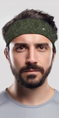 Image of Duwoni Sports Headbands for Men, Moisture Wicking Workout Headband, Sweatband Headbands for Running,Cycling,Football,Yoga,Tennis,Hiking,Hairband for Women and Men