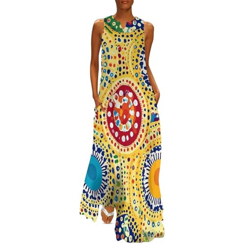 indian maxi dresses SALE Gauzy Love My Sunshine Indian Hand Block Printed Dres  Honeywood back vacations Paisley Mandala Indian Print Women's