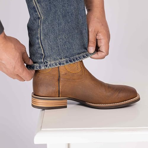 Hand Painted Western Cowboy Boots, Full Grain Cowhide Upper & Shaft, 4-Layer Composite Sole(PLT103614)3