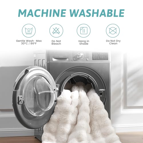 COZY KISS Faux Fur Couch Cover for Dogs Washable, Ultra Soft Pet Sofa Cover for Car Seat Protector, Liquid Pee Proof Cat Mat, Pad for Dresser Top, Anti-Slip, Fuzzy, 69x209cm, Cream by COZY KISS - Image 5