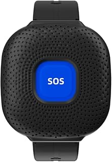 Tuyawifi Fallmelder Tuya Wifi SOS Notfall-Panikknopf für Alarmsensor für Ältere Menschen Home Einbruchalarm Sicherheitsalarmsystem Schwarz