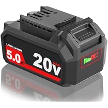 5.0Ah Battery Replacement for Skil 20V Battery BY519601 BY519603 BY519702 BY519701 20Volt Lithium Batteries,Compatible with SKIL PWRCore 20 Volt Cordless Power Tools