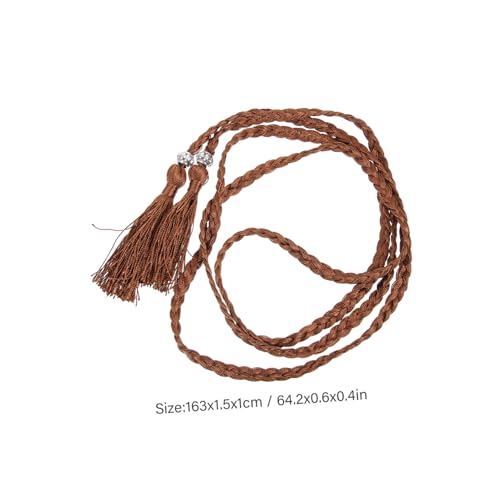 5pcs Woven Tassel Waistbands for Women Bohemian Dress and Skirt Belts Lightweight Multi Color Waist Accessories for Casual and Fashion Outfits2