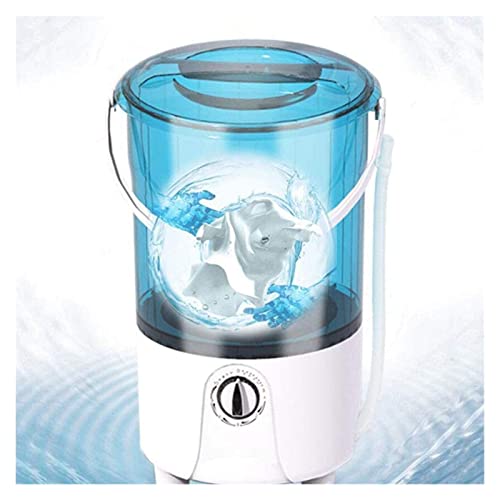 ZHZHUANG Tragbare Waschmaschine Mit Ablass Korb Blaulicht Antibakteriell Schleuder Und 3 Kg Wäsche Geeignet Für Wohnungen Camping Dorm/Schwarz - Image 5