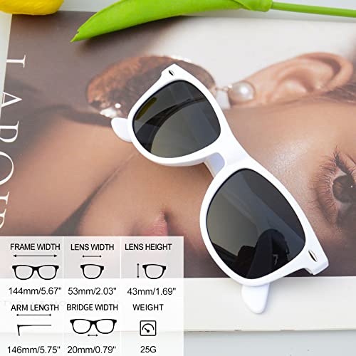 Image of Joopin Square Sunglasses Polarized UV400 Designer Sun Glasses Men Women | Oversized, Plastic Frame, Retro, Vintage, Unisex, Trendy Shades for Driving, Party, Fishing, Business, Costume