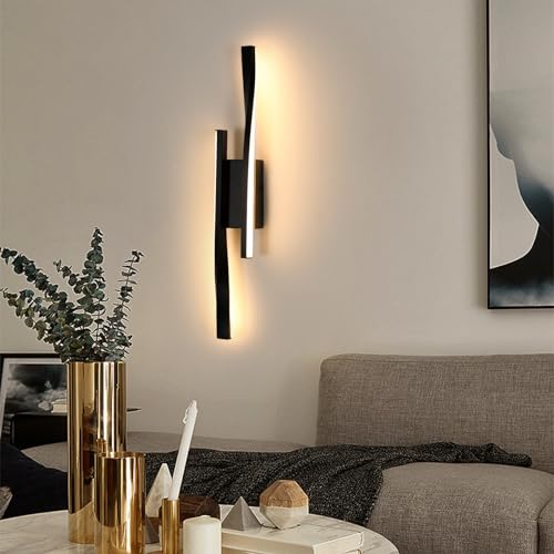 Comely Applique Murale Intérieur LED, 16W 2500LM Design Minimaliste Lampe Murale Moderne, Ligne...