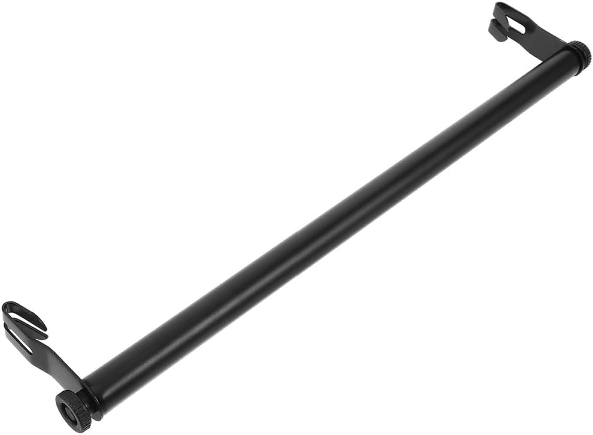 Heavy Duty Closet Hanging Rod 60cm Carbon Steel No-drill Clothes Rail for Indoor Closet Storage and Drying Rack