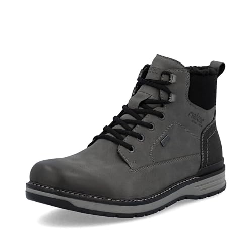 Rieker Herren Winterstiefel 39442, Männer Stiefel, wasserabweisend, riekerTEX,Winterschuhe,uebergangsstiefel,grau (45),43 EU / 9 UK