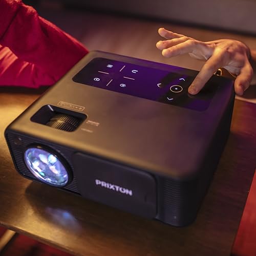 Prixton Videoproiettore Portatile Miró, Led Full Hd, Wifi 5G, 14.000 Lumen, 800 Ansi Lumen, 2 Altoparlanti, Telecomando Incluso, Connessione Hdmi, Usb, Av In - 5
