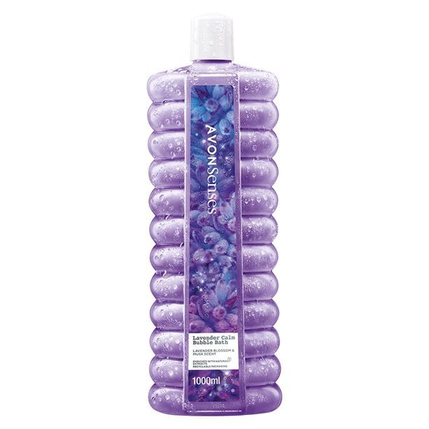 AVON SENSES Espuma de Baño Lavender Calm, Aroma Relajante de Lavanda, 1000ml
