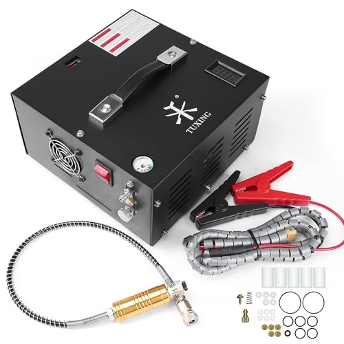 TUXING PCP Air Compressor | 4500 PSI/300 Bar | Dual...