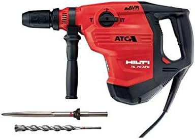 120-Volt SDS-MAX TE 70-ATC-AVR Corded Rotary Hammer Drill Kit with Pointed Chisel and TE-YX SDS-MAX Style Drill Bit