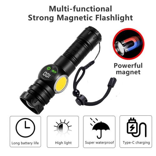 Lampe torche LED à batterie longue durée pour éclairage extérieur