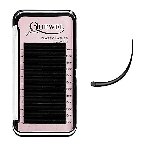 Eyelash Extensions 0.05mm C Curl 16mm Supplies Matte Black Individual Eyelashes Salon Use|0.03/0.05/0.07/0.10/0.15/0.20mm C/D Single 8-18mm Mix 8-15mm/10-15mm|（0.05 C 16mm）