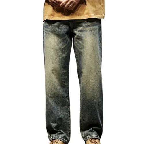 Men's 2025 Autumn & Winter Denim Pants, Loose Wide Leg, Trendy, Comfortable Casual Long Trousers