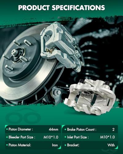 Image of SCITOO 19B3257 19B3256 Front Left & Right Disc Brake Calipers w /Bracket Fit For Mercedes-Benz For E350 2006-2009,For Mercedes-Benz For R500 2006-2007, Double Pistons