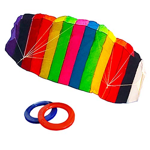 ZHUOYUE Dual line Stunt Kite Parafoil 59 Inch, Huge Professional Sport Kites