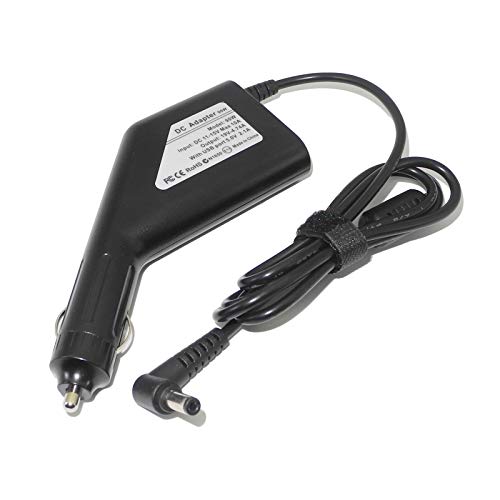 helpers lab Caricabatteria da Auto per Laptop/Alimentatore per Computer Portatile ASUS Toshiba Portege Lenovo Uscita: 19V 4.74A 90W Cavo di Alimentazione (Compatibile con 19 V 3.42 A / 19 V 3.95 A)