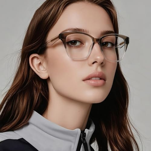 Lunettes œil de chat en monture transparente pour rester élégante au bureau comme en terrasse - 2