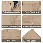 Mens Slim Fit 2 Piece Suit Two Button Notched Lapel Solid Suit Jacket Pants Set Tuxedo for Prom - Image 4