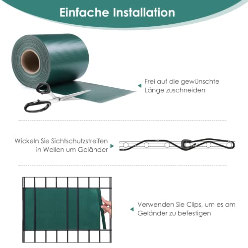 Abrollhilfe Für Sichtschutzstreifen - Einfache Zaun-Montage
